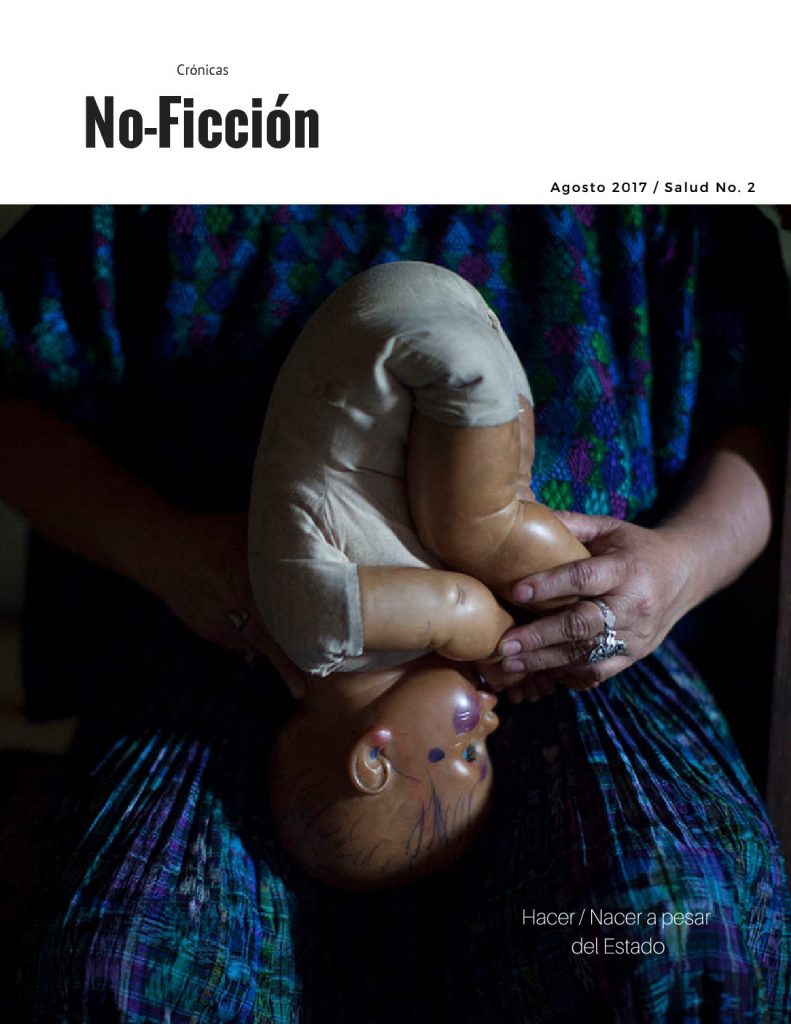 Magazine cover showing a story about CEGSS health rights work in Guatemala; photo credit Sandra Sebastián